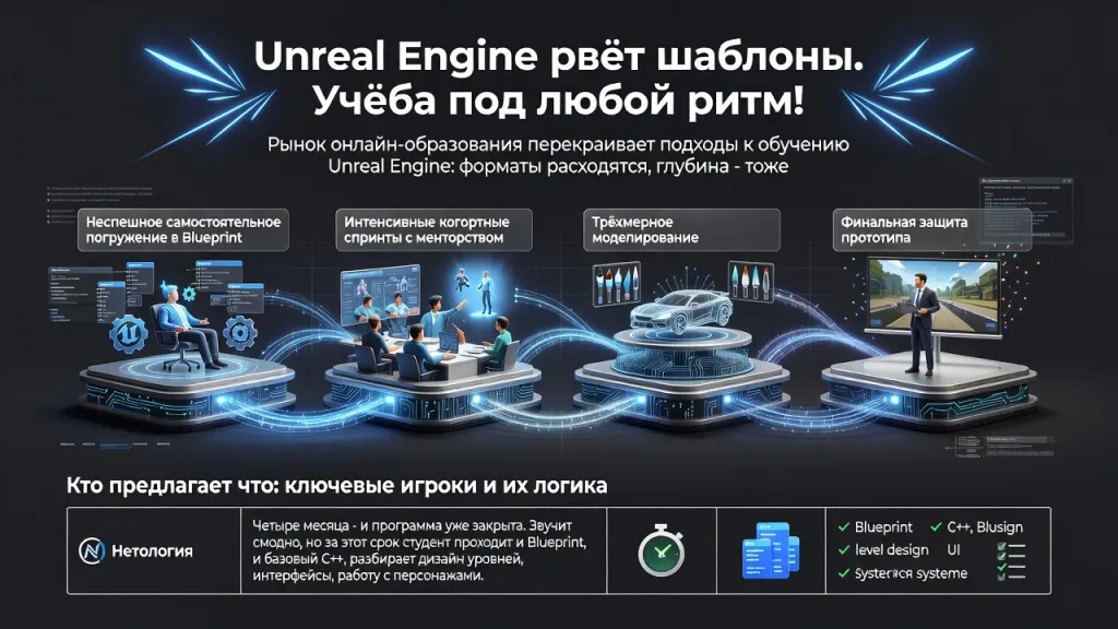 Unreal Engine рвёт шаблоны. Учёба под любой ритм!