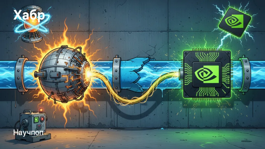Ядерный реактор питает чип Nvidia. Это симптом, не решение