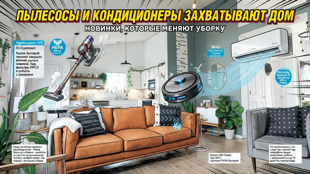 Пылесосы и кондиционеры захватывают дом. Новинки, которые меняют уборку